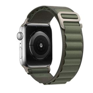 Alpský tah tkaný nylonový řemínek pro Apple Watch 38mm/40mm/41mm Barva: zelená