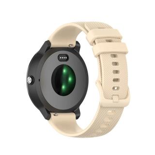 Jednobarevný silikonový řemínek pro chytré hodinky Garmin 20mm Barva: béžová