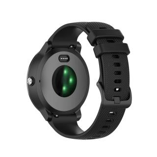 Jednobarevný silikonový řemínek pro chytré hodinky Garmin 20mm Barva: černá