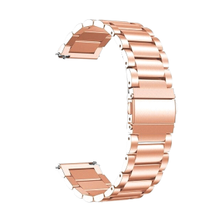 Masivní celokovový náhradní řemínek pro chytré hodinky 20mm Barva: růžová zlatá (rose gold)