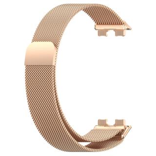 Milánský tah celokovový náhradní náramek pro Huawei Band 8/9 Barva: růžové zlato (rose gold)