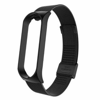 Milánský tah celokovový náhradní náramek pro Mi Band 7 Barva: černá