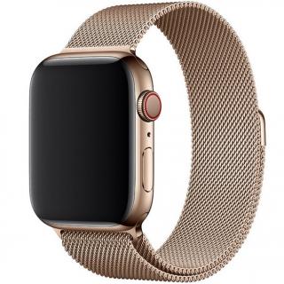 Milánský tah celokovový náhradní řemínek pro Apple Watch 38mm/40mm/41mm Barva: zlatá (vintage) s magnetickým zapínáním