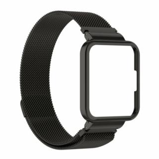 Milánský tah celokovový náhradní řemínek s pouzdrem pro Xiaomi Redmi Watch 2 Lite Barva: černá