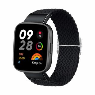 Nastavitelný nylonový elastický loop řemínek pro Xiaomi Redmi Watch 3 Barva: černá