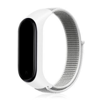 Nylonový náhradní náramek pro Mi Band 7 na suchý zip Barva: bílá