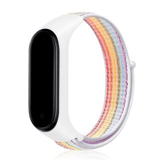 Nylonový náhradní náramek pro Mi Band 7 na suchý zip Barva: duhová