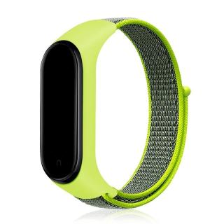 Nylonový náhradní náramek pro Mi Band 7 na suchý zip Barva: reflexní zelená