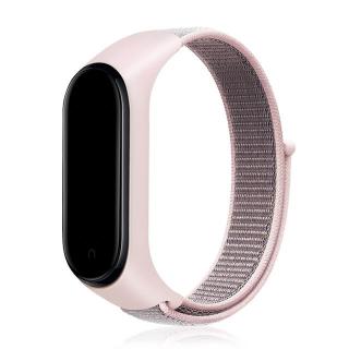 Nylonový náhradní náramek pro Mi Band 7 na suchý zip Barva: růžová