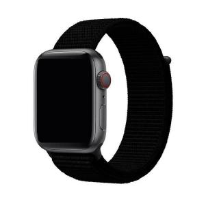 Nylonový náhradní řemínek pro Apple Watch 38mm/40mm/41mm Barva: černá