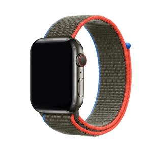 Nylonový náhradní řemínek pro Apple Watch 38mm/40mm/41mm Barva: olivová