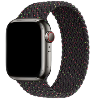 Pletený navlékací řemínek pro Apple Watch 38mm/40mm/41mm - velikost M Barva: černá unity