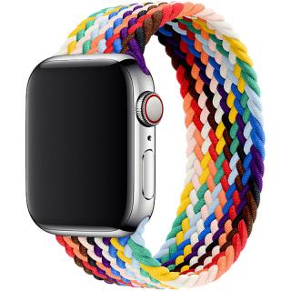 Pletený navlékací řemínek pro Apple Watch 38mm/40mm/41mm - velikost M Barva: edice Pride