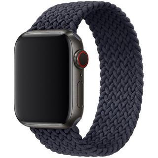 Pletený navlékací řemínek pro Apple Watch 38mm/40mm/41mm - velikost M Barva: uhlově černá