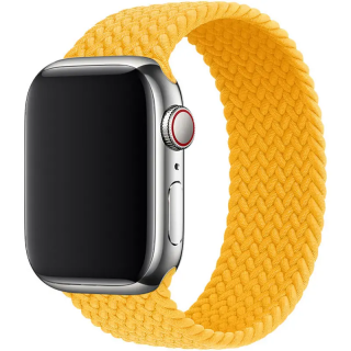 Pletený navlékací řemínek pro Apple Watch 38mm/40mm/41mm - velikost M Barva: žlutooranžový