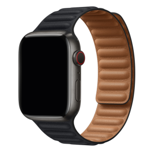 Prémiový magnetický loop z pravé kůže řemínek pro Apple Watch 38mm/40mm/41mm Barva: černá