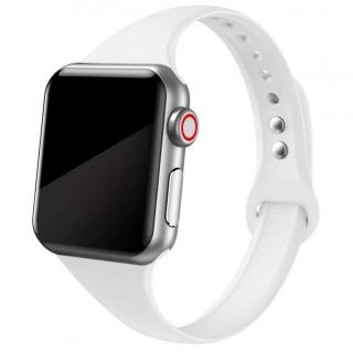 Slim silikonový řemínek pro Apple Watch 38mm/40mm/41mm Barva: bílá