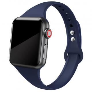 Slim silikonový řemínek pro Apple Watch 38mm/40mm/41mm Barva: měsíční modrá