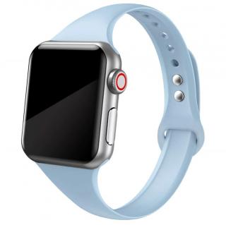 Slim silikonový řemínek pro Apple Watch 38mm/40mm/41mm Barva: pastelově modrá