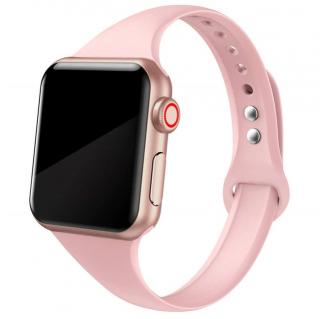 Slim silikonový řemínek pro Apple Watch 38mm/40mm/41mm Barva: růžová