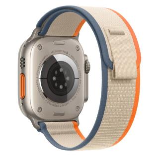 Trailový nylonový tah řemínek pro Apple Watch 38mm/40mm/41mm Barva: béžová - oranžová