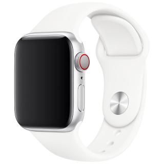 Základní silikonový náhradní řemínek pro Apple Watch 38mm/40mm/41mm - velikost M/L Barva: bílá