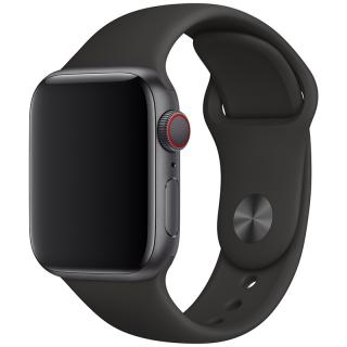 Základní silikonový náhradní řemínek pro Apple Watch 38mm/40mm/41mm - velikost M/L Barva: černá