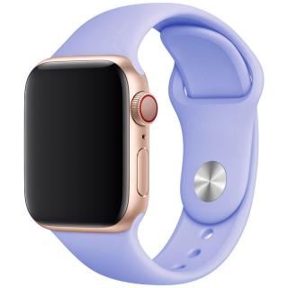 Základní silikonový náhradní řemínek pro Apple Watch 38mm/40mm/41mm - velikost M/L Barva: fialová