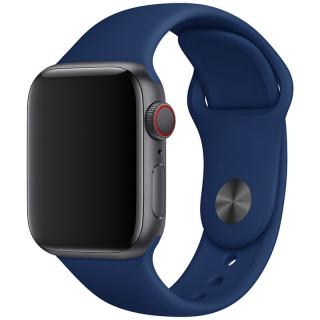 Základní silikonový náhradní řemínek pro Apple Watch 38mm/40mm/41mm - velikost M/L Barva: kobaltová modrá