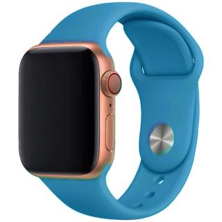 Základní silikonový náhradní řemínek pro Apple Watch 38mm/40mm/41mm - velikost M/L Barva: modrá