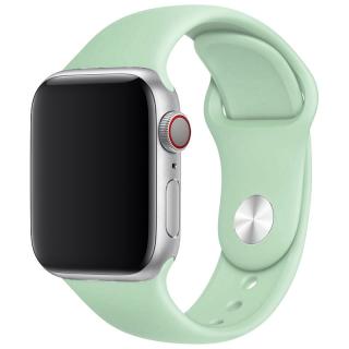 Základní silikonový náhradní řemínek pro Apple Watch 38mm/40mm/41mm - velikost M/L Barva: pastelově zelená