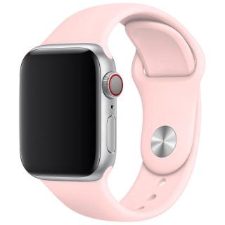 Základní silikonový náhradní řemínek pro Apple Watch 38mm/40mm/41mm - velikost M/L Barva: pískově růžová