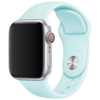 Základní silikonový náhradní řemínek pro Apple Watch 38mm/40mm/41mm - velikost M/L Barva: tyrkysově modrá