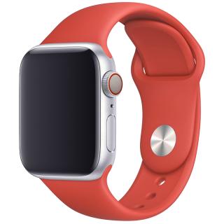 Základní silikonový náhradní řemínek pro Apple Watch 38mm/40mm/41mm - velikost S/M Barva: jasně červená