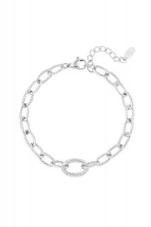 Náramek structured Link silver