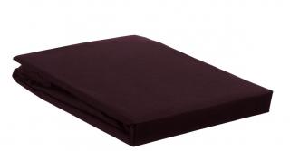 Ambiante Dark Red bavlněné prostěradlo 90x200cm, Tmavě červené (bavlněné prostěradlo 90x200cm)
