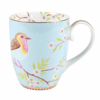 Pip Studio Early Bird hrnek 350ml,  modrý (porcelánových hrnek)