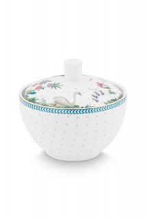 Pip Studio Jolie cukřenka 300ml, bílá (Porcelánová cukřenka)