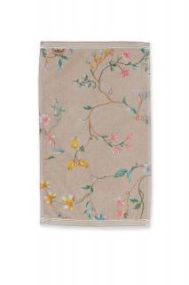 Pip Studio Les Fleurs froté ručník 30x50cm, khaki (froté ručník)