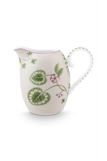 Pip Studio Lily  Lotus mlékovka 250ml, bílá (porcelánová mlékovka)