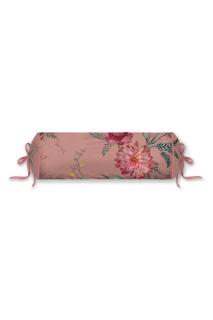 Pip Studio polštář Fleur Grandeur Roll Pink 22x70cm, růžový (Válcový polštář s výplní)