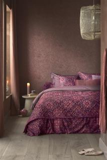 Pip Studio povlečení Mosaico 200x200 + 2 x 70x90, počesaný kepr, tmavě červené (Luxusní povlečení z materiálu brushed twill)