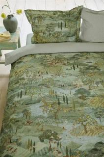 Pip Studio povlečení Toscana Green, 140x200 + 70x90cm, bavlněný perkál (Luxusní povlečení z bavlněného perkálu na jednolůžko)