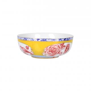 Pip Studio Royal Multi miska Ø17cm, žlutá (Porcelánová miska v designu Royal Floral)