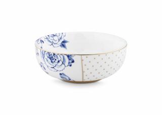 Pip Studio Royal White miska ∅12,5cm, bílo-modrá (miska z tenkostěnného porcelánu)