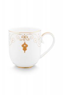 Pip Studio Royal Winter hrnek 325ml, bílý (Porcelánový hrnek 325ml)