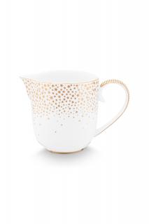 Pip Studio Royal Winter mlékovka 260ml, bílá (Porcelánová mlékovka)