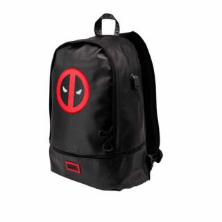 DEADPOOL | Batoh Deadpool "Rebel", USB, černý, 25l