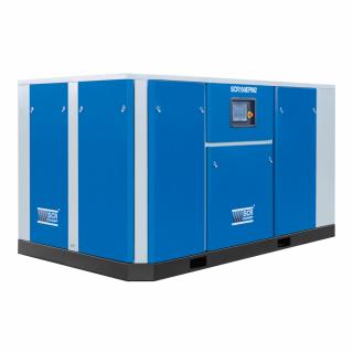 Šroubový kompresor SCR-110/10EPM2  příkon motoru 110 kW, dodávaný tlak 10 bar, objemový výkon 1260 Nm³/h