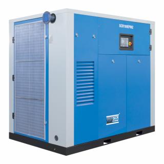 Šroubový kompresor SCR-55/10EPM2  příkon motoru 55 kW, dodávaný tlak 10 bar, objemový výkon 630 Nm³/h